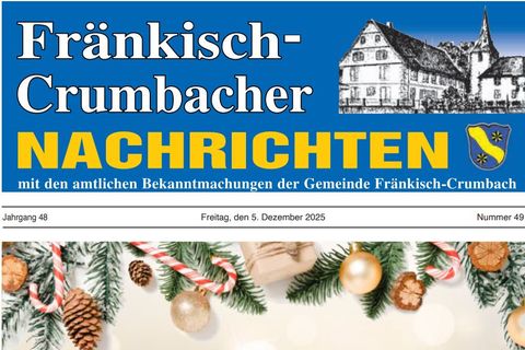 Amtsblatt Fränkisch-Crumbach