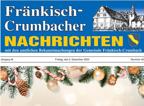 Amtsblatt Fränkisch-Crumbach