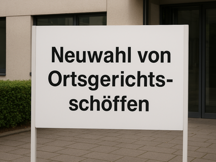 Neuwahl von Ortsgerichtsschöffen