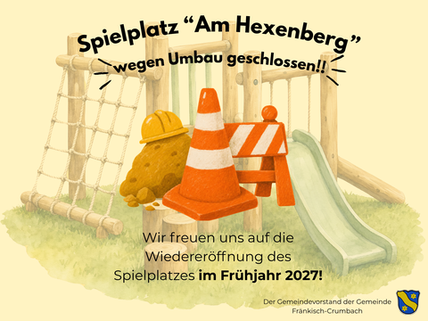 Plakat Spielplatz "Am Hexenberg"