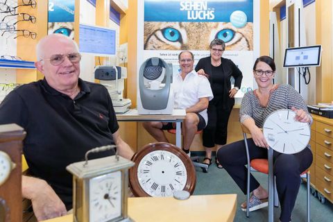 Katzenmeier in 3. und 4. Generation (v. l.) Willy, Marco und Monika Katzenmeier sowie Nina Heerstraß.