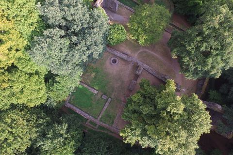 Ruine Rodenstein aus der Vogelperspektive