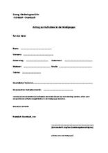 Anmeldeformular Waldgruppe